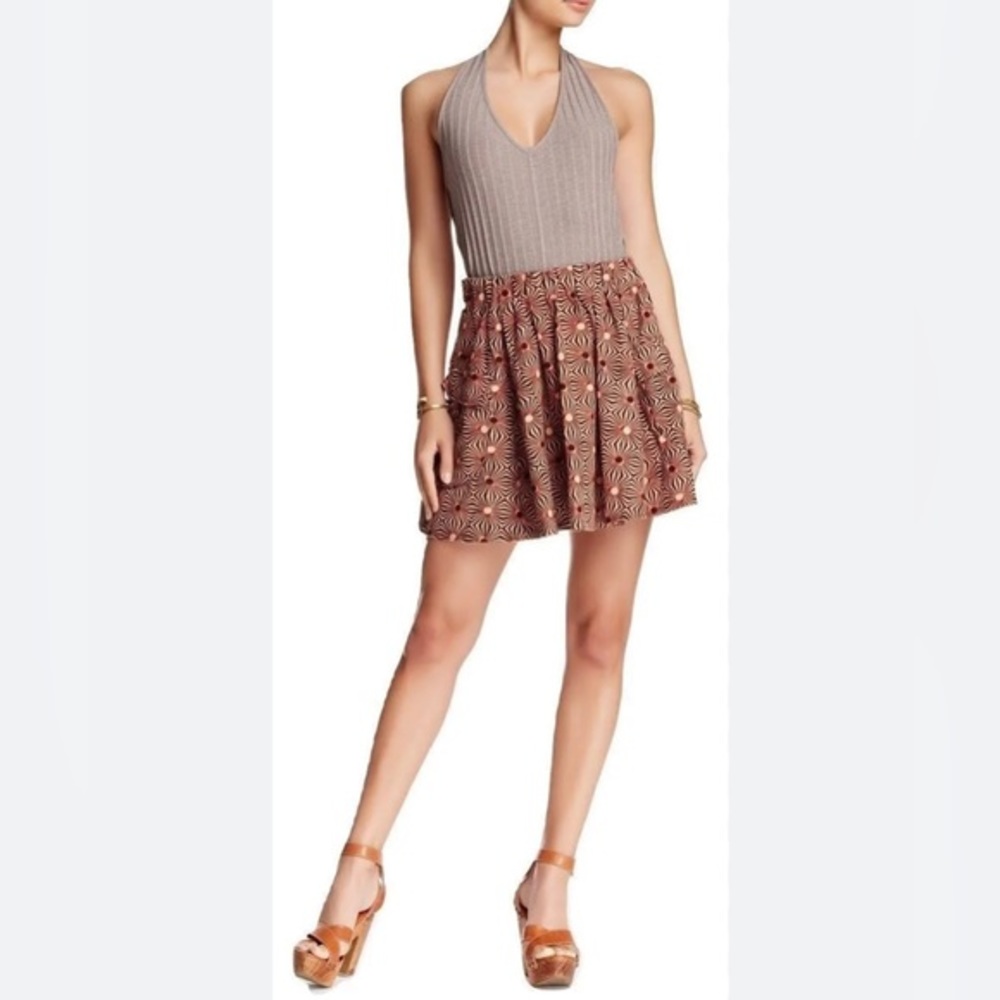 Free‎ People Skirts Free People So Much Sun Skirt Size XS Blackberry Combo